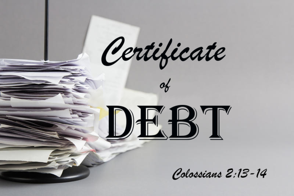 Certificate of Debt • Woodside SDA Church